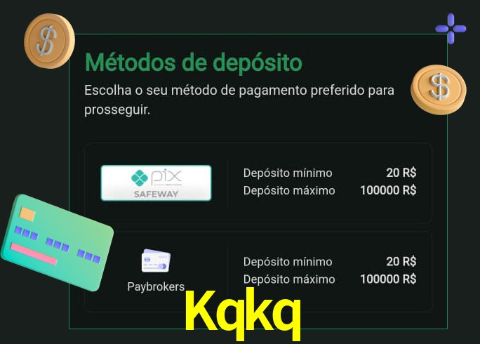 O cassino Kqkq oferece uma grande variedade de métodos de pagamento
